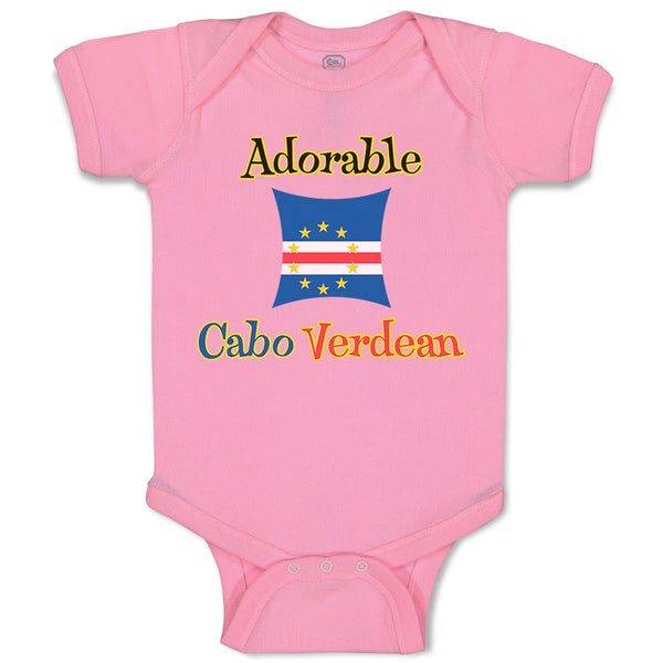 Baby Clothes Adorable Cabo Verdean Cape Verde Baby Bodysuits Boy & Girl Cotton