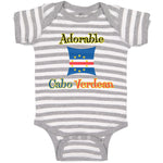 Baby Clothes Adorable Cabo Verdean Cape Verde Baby Bodysuits Boy & Girl Cotton