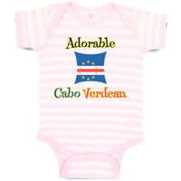 Baby Clothes Adorable Cabo Verdean Cape Verde Baby Bodysuits Boy & Girl Cotton