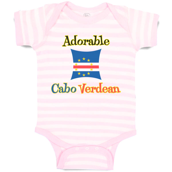 Baby Clothes Adorable Cabo Verdean Cape Verde Baby Bodysuits Boy & Girl Cotton