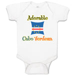 Baby Clothes Adorable Cabo Verdean Cape Verde Baby Bodysuits Boy & Girl Cotton