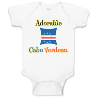 Baby Clothes Adorable Cabo Verdean Cape Verde Baby Bodysuits Boy & Girl Cotton