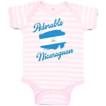 Baby Clothes Adorable Nicaraguan Nicaragua Baby Bodysuits Boy & Girl Cotton