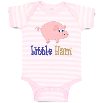 Baby Clothes Pink Pig Little Ham Farm Baby Bodysuits Boy & Girl Cotton