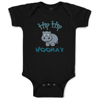 Baby Clothes Baby Hippo Hippopotamus Hip Hip Hooray White Animals Zoo Cotton