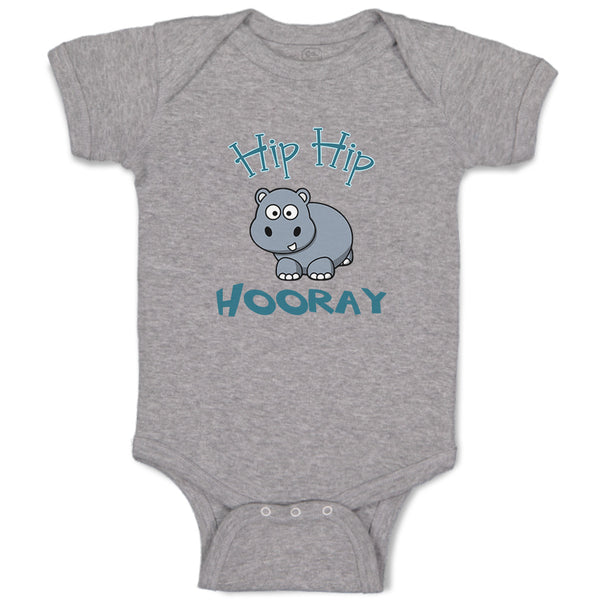 Baby Clothes Baby Hippo Hippopotamus Hip Hip Hooray White Animals Zoo Cotton