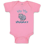 Baby Clothes Baby Hippo Hippopotamus Hip Hip Hooray White Animals Zoo Cotton