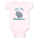 Baby Clothes Baby Hippo Hippopotamus Hip Hip Hooray White Animals Zoo Cotton
