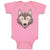 Baby Clothes Wolf Head Baby Bodysuits Boy & Girl Newborn Clothes Cotton