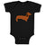 Baby Clothes Dachshund Dog Lover Pet A Baby Bodysuits Boy & Girl Cotton