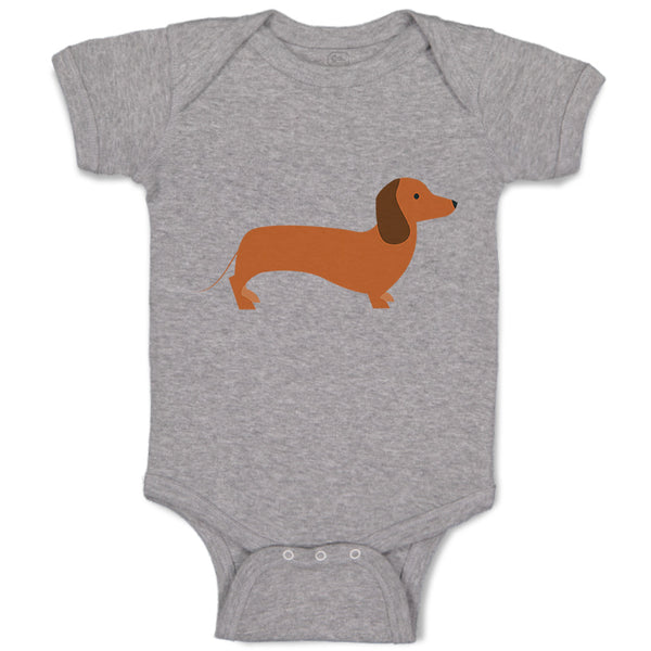 Baby Clothes Dachshund Dog Lover Pet A Baby Bodysuits Boy & Girl Cotton