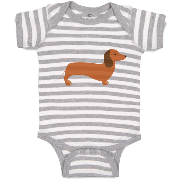 Baby Clothes Dachshund Dog Lover Pet A Baby Bodysuits Boy & Girl Cotton