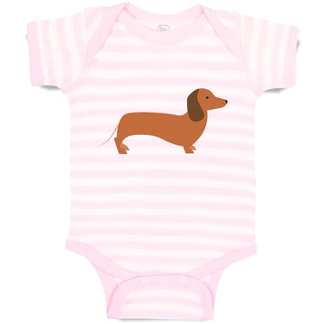 Baby Clothes Dachshund Dog Lover Pet A Baby Bodysuits Boy & Girl Cotton