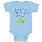 Baby Clothes So Much Fun in The Ocean Fish with Closed Eyes Baby Bodysuits