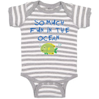 Baby Clothes So Much Fun in The Ocean Fish with Closed Eyes Baby Bodysuits