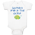 Baby Clothes So Much Fun in The Ocean Fish with Closed Eyes Baby Bodysuits