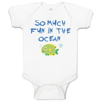 Baby Clothes So Much Fun in The Ocean Fish with Closed Eyes Baby Bodysuits