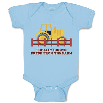 Baby Clothes Locally Grown Fresh from The Farm Baby Bodysuits Boy & Girl Cotton