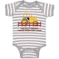 Baby Clothes Locally Grown Fresh from The Farm Baby Bodysuits Boy & Girl Cotton