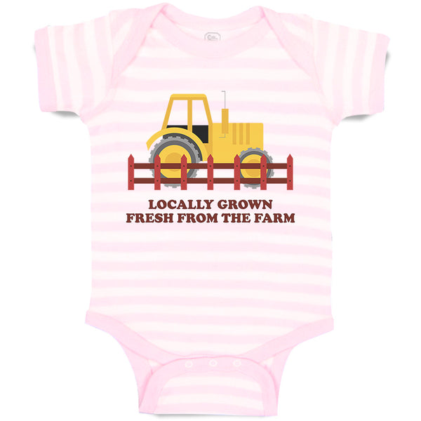 Baby Clothes Locally Grown Fresh from The Farm Baby Bodysuits Boy & Girl Cotton