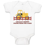 Baby Clothes Locally Grown Fresh from The Farm Baby Bodysuits Boy & Girl Cotton