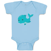 Baby Clothes Birch Dolphin Animals Ocean Baby Bodysuits Boy & Girl Cotton