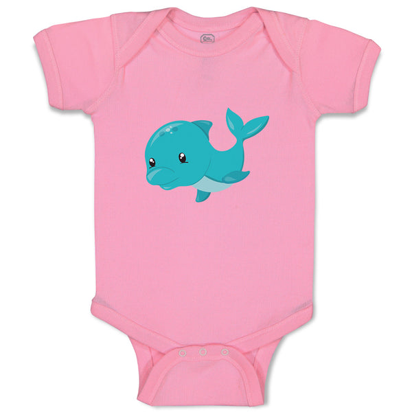 Baby Clothes Birch Dolphin Animals Ocean Baby Bodysuits Boy & Girl Cotton