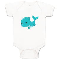 Baby Clothes Birch Dolphin Animals Ocean Baby Bodysuits Boy & Girl Cotton
