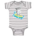 Baby Clothes Shark Surfing Animals Ocean Baby Bodysuits Boy & Girl Cotton