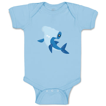 Baby Clothes Hammerhead Shark Animals Ocean Baby Bodysuits Boy & Girl Cotton