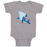 Baby Clothes Hammerhead Shark Animals Ocean Baby Bodysuits Boy & Girl Cotton