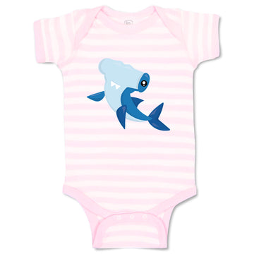 Baby Clothes Hammerhead Shark Animals Ocean Baby Bodysuits Boy & Girl Cotton