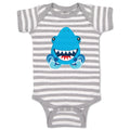 Baby Clothes Shark Face Animals Ocean Baby Bodysuits Boy & Girl Cotton