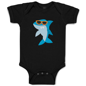 Baby Clothes Shark Glasses Animals Ocean Baby Bodysuits Boy & Girl Cotton
