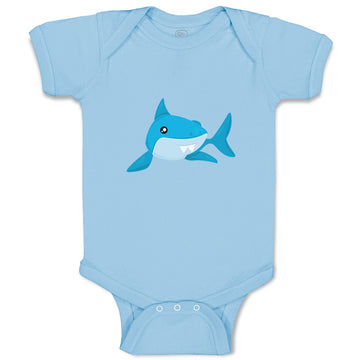 Baby Clothes Shark Swimming Animals Ocean Baby Bodysuits Boy & Girl Cotton