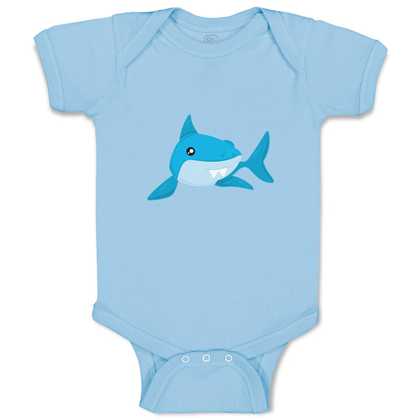 Baby Clothes Shark Swimming Animals Ocean Baby Bodysuits Boy & Girl Cotton