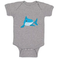 Baby Clothes Shark Swimming Animals Ocean Baby Bodysuits Boy & Girl Cotton