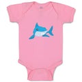 Baby Clothes Shark Swimming Animals Ocean Baby Bodysuits Boy & Girl Cotton