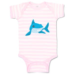 Baby Clothes Shark Swimming Animals Ocean Baby Bodysuits Boy & Girl Cotton