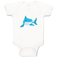 Baby Clothes Shark Swimming Animals Ocean Baby Bodysuits Boy & Girl Cotton