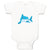 Baby Clothes Shark Swimming Animals Ocean Baby Bodysuits Boy & Girl Cotton