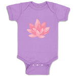 Baby Clothes Pink Lily 2 Nature Flowers & Plants Baby Bodysuits Cotton