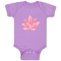 Baby Clothes Pink Lily 2 Nature Flowers & Plants Baby Bodysuits Cotton