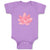 Baby Clothes Pink Lily 2 Nature Flowers & Plants Baby Bodysuits Cotton