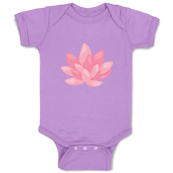Baby Clothes Pink Lily 2 Nature Flowers & Plants Baby Bodysuits Cotton