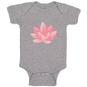 Baby Clothes Pink Lily 2 Nature Flowers & Plants Baby Bodysuits Cotton
