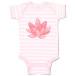 Baby Clothes Pink Lily 2 Nature Flowers & Plants Baby Bodysuits Cotton