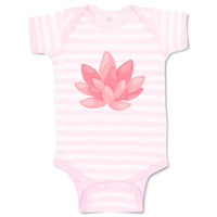 Baby Clothes Pink Lily 2 Nature Flowers & Plants Baby Bodysuits Cotton