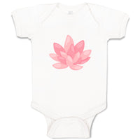 Baby Clothes Pink Lily 2 Nature Flowers & Plants Baby Bodysuits Cotton