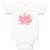 Baby Clothes Pink Lily 2 Nature Flowers & Plants Baby Bodysuits Cotton